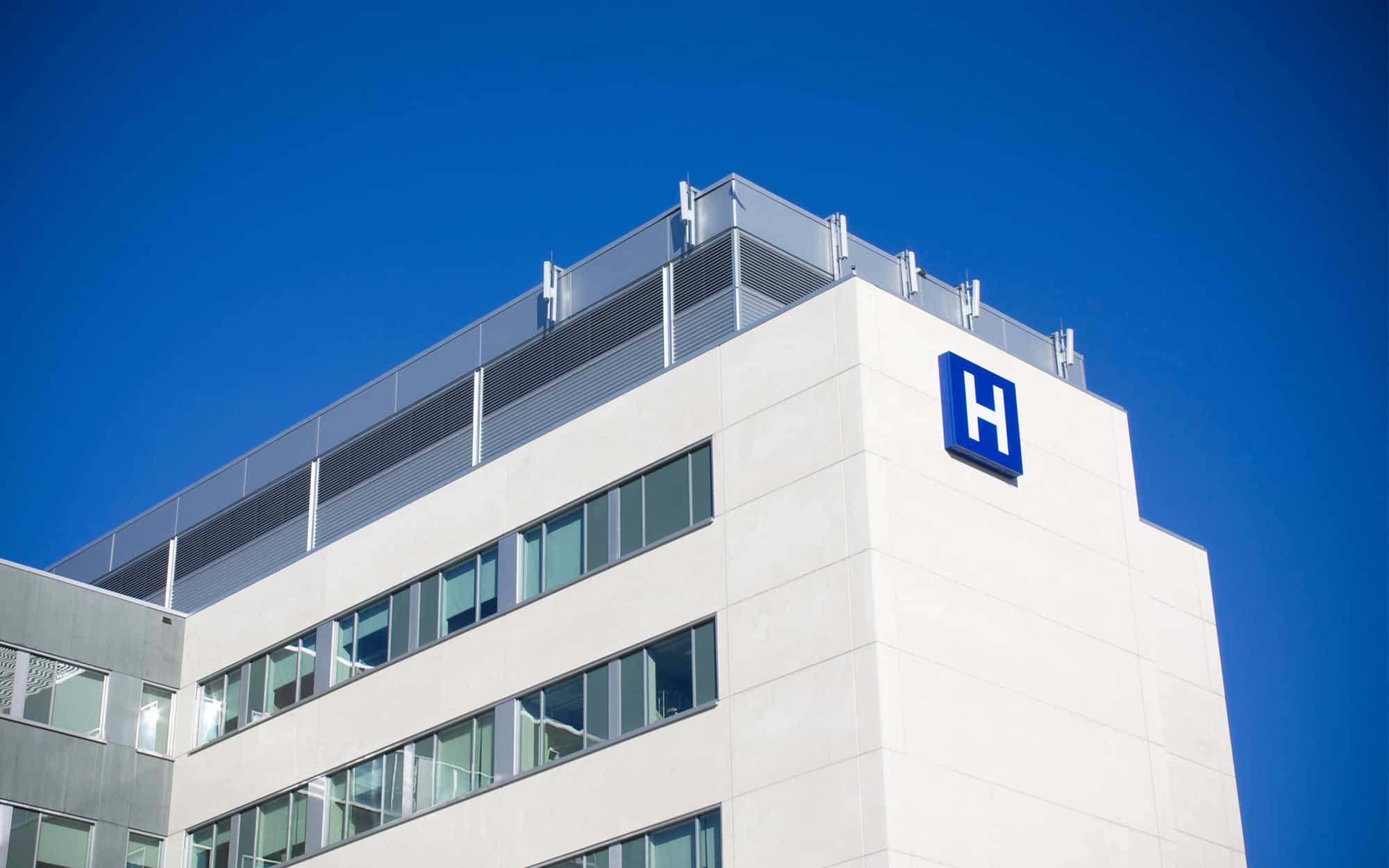 Modern Hospital Building Exterior